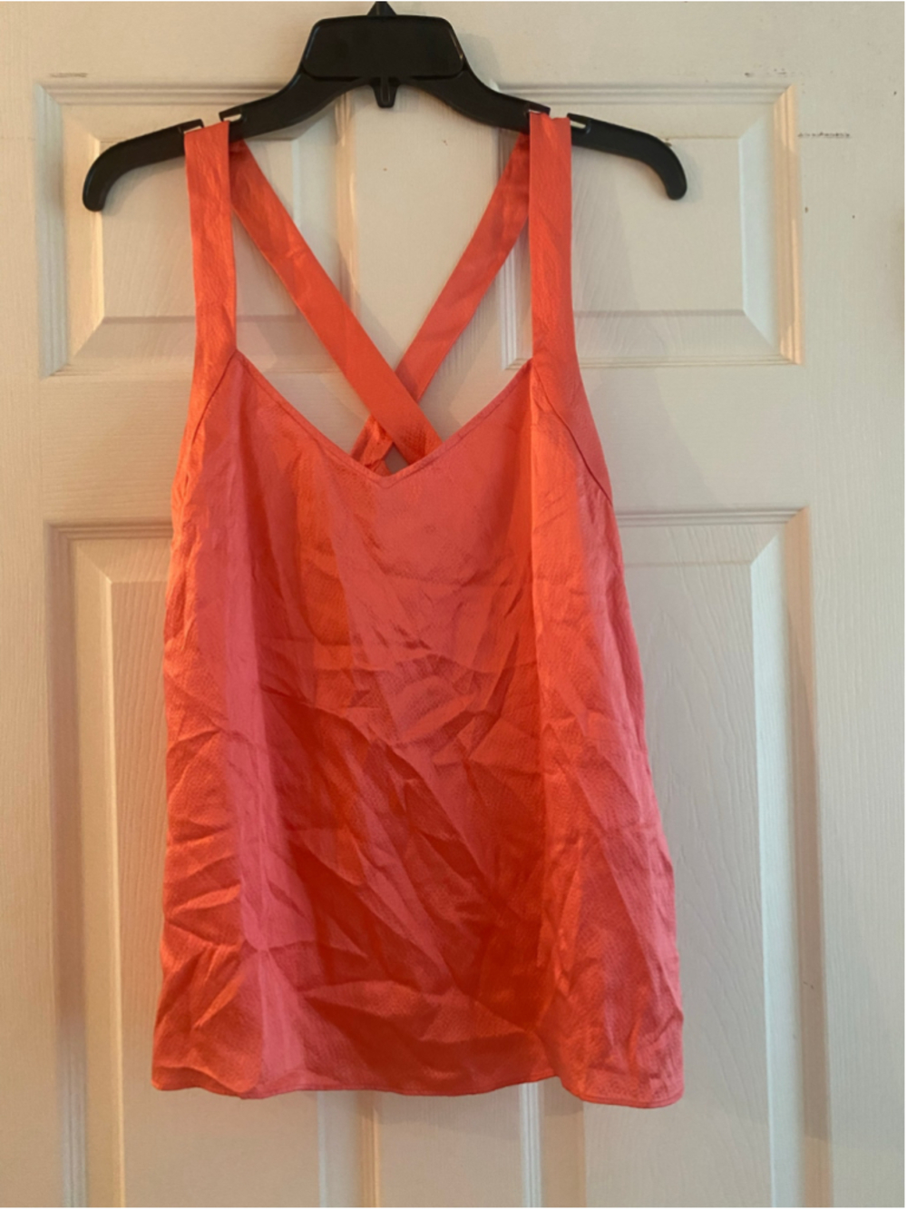 J.Crew 100% Silk Tank Top -Size 4 - Coral